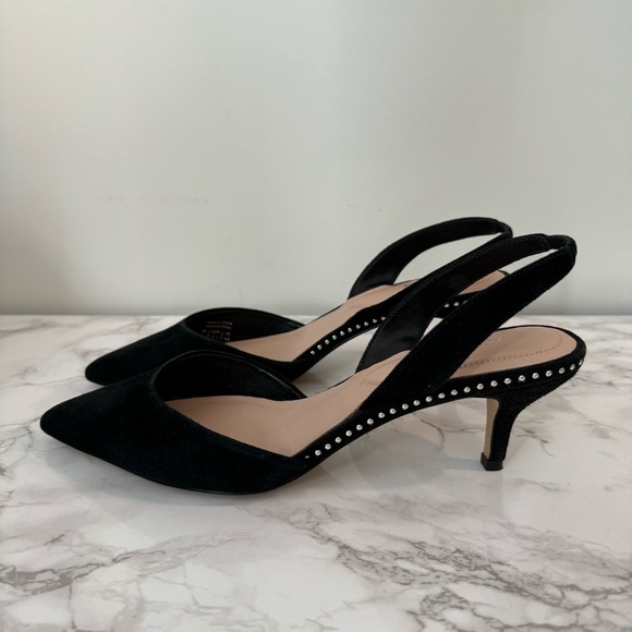 Aldo Creranna Suede Slingback Kitten Heels - Picture 9 of 11
